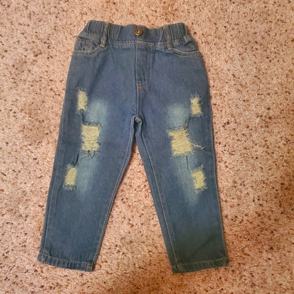 Distressed jeans 12-18 month old